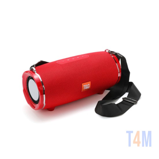 ALTAVOZ PORTÁTIL T&G TG-187/TG187 FM/AUX/USB ROJO